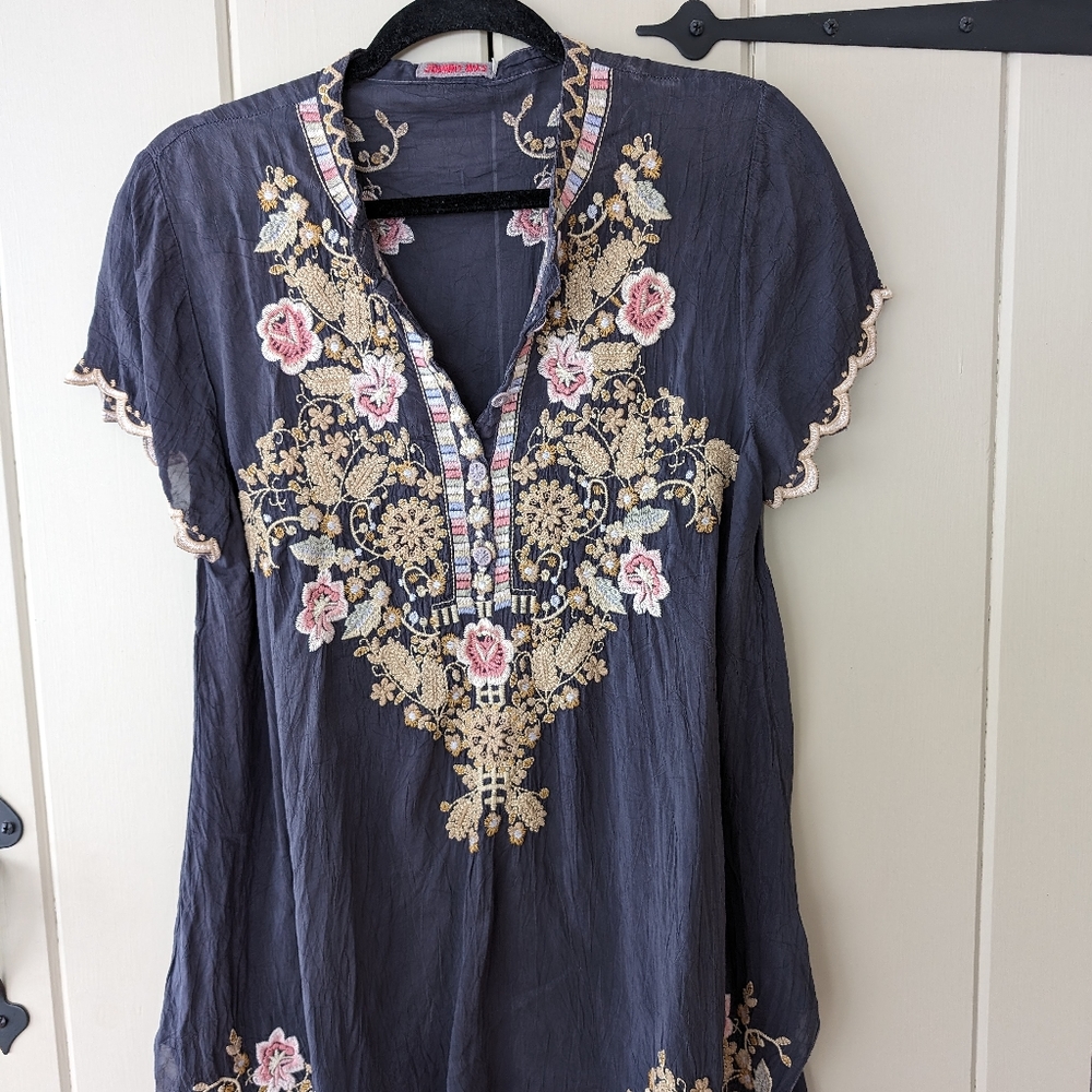 Johnny Was Talum Embroidered Tunic